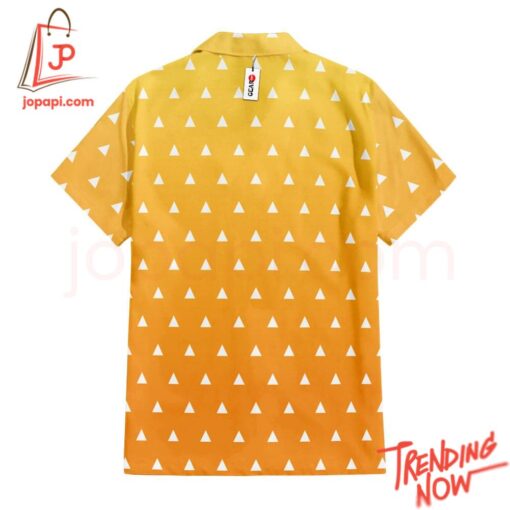 High-quality product with unique design – Zenitsu Demon Slayer Hawaiian Shirt