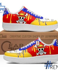 High-quality product with unique design – Monkey D Luffy Symbol Air Force Shoes