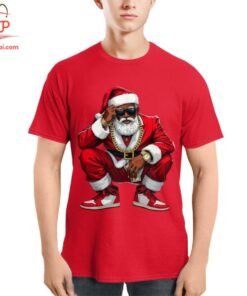 High-quality product with unique design – African American Santa Claus Christmas Shirt