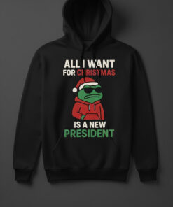 High-quality product with unique design – All I Want For Christmas Is A New President Frog Shirt