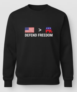 High-quality product with unique design – America Over Gop Defend Freedom Shirt