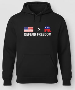 High-quality product with unique design – America Over Gop Defend Freedom Shirt