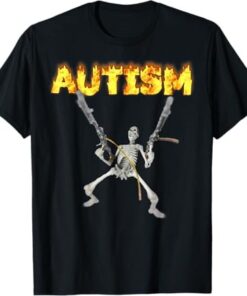 High-quality product with unique design – Autism Skeleton Meme T Shirt