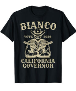 High-quality product with unique design – Bianco For California Governor T Shirt Jpg