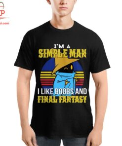High-quality product with unique design – Black Mage A Simple Man Like Boobs And Final Fantasy Shirt