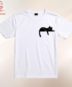High-quality product with unique design – Black Cat Lazy Shirt