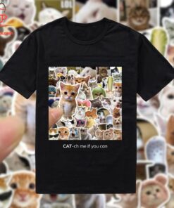 High-quality product with unique design – Cat Ch Me If You Can Cat Shirt