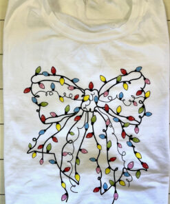 High-quality product with unique design – Christmas Light Bow Shirt