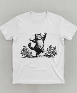 High-quality product with unique design – Dancing Cat Shirt