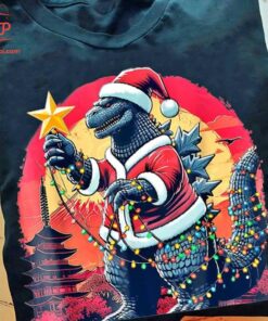 High-quality product with unique design – Dinosaur Christmas Light Shirt