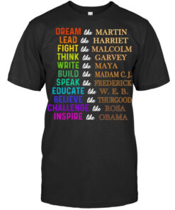 High-quality product with unique design – Dream Like Martin Lead Like Harriet The Juneteenth African American T Shirt Jpg