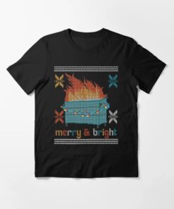 High-quality product with unique design – Dumpster Fire Merry And Bright Shirt