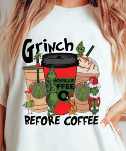 High-quality product with unique design – Grinch Before Coffee Shirt