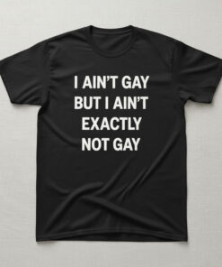 High-quality product with unique design – I Ain't Gay But I Ain't Exactly Not Gay Shirt