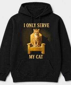 High-quality product with unique design – I Only Serve My Cat Shirt