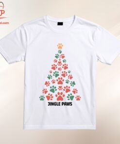High-quality product with unique design – Jingle Paws Christmas Dog Shirt Jpg