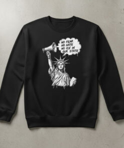 High-quality product with unique design – No Fear No Hate No Ice In Our State Shirt