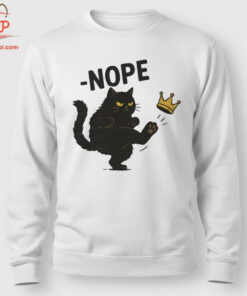 High-quality product with unique design – No Kings In America Black Cat Nope Shirt