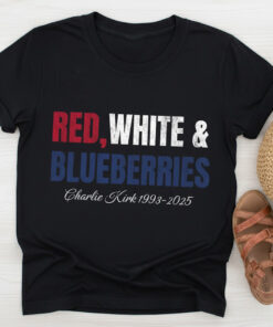High-quality product with unique design – Red White Blueberries Charlie Kirk Shirt