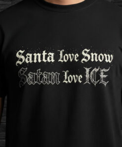 High-quality product with unique design – Santa Love Snow Satan Love Ice Shirt