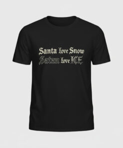 High-quality product with unique design – Santa Love Snow Satan Love Ice Shirt