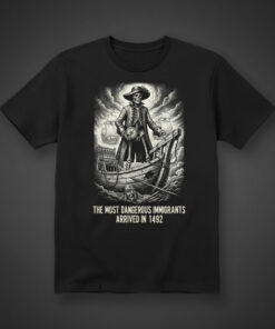 High-quality product with unique design – The Most Dangerous Immigrants Arrived In T Shirt
