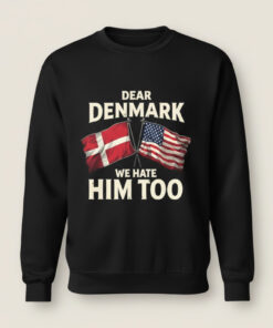 High-quality product with unique design – Dear Denmark We Hate Him Too Shirt