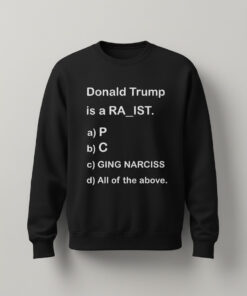 High-quality product with unique design – Donald Trump Is A Ra Ist Quiz Shirt
