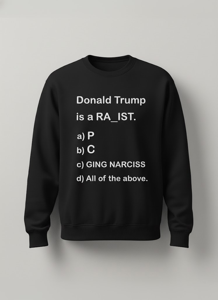 High-quality product with unique design – Donald Trump Is A Ra Ist Quiz Shirt