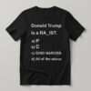 High-quality product with unique design – Donald Trump Is A Ra Ist Quiz Shirt