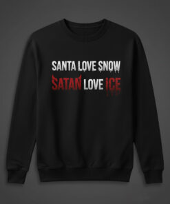 High-quality product with unique design – Santa Love Snow Satan Love Ice T Shirt