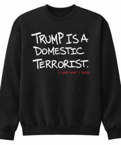 High-quality product with unique design – Trump Is A Domestic Terrorist Shirt