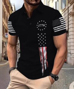 High-quality product with unique design – Independence Day Us Flag Polo Shirt