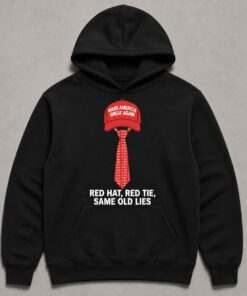 High-quality product with unique design – Red Hat Red Tie Same Old Lies Shirt