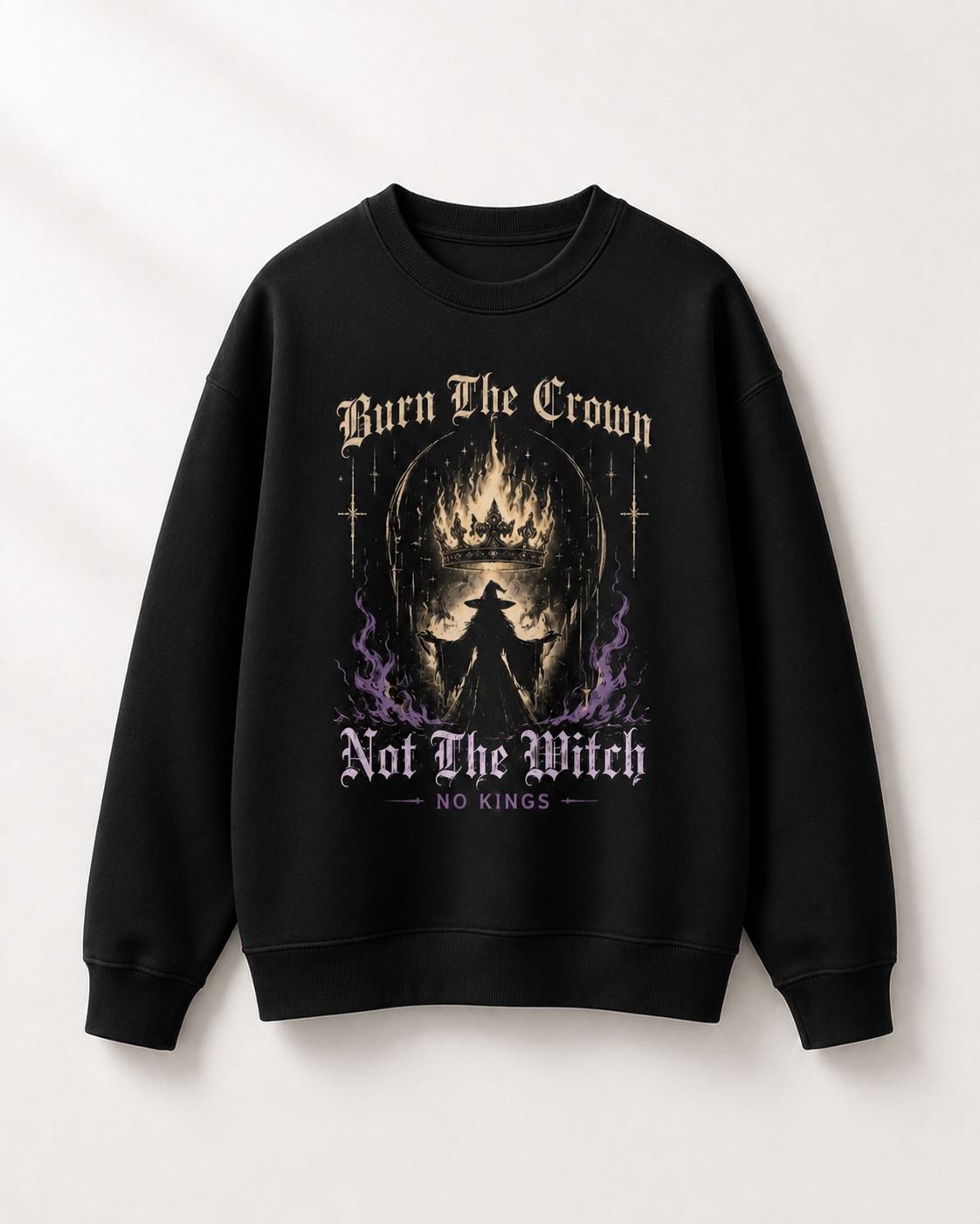 High-quality product with unique design – Burn The Crown Not The Witch No Kings T Shirt