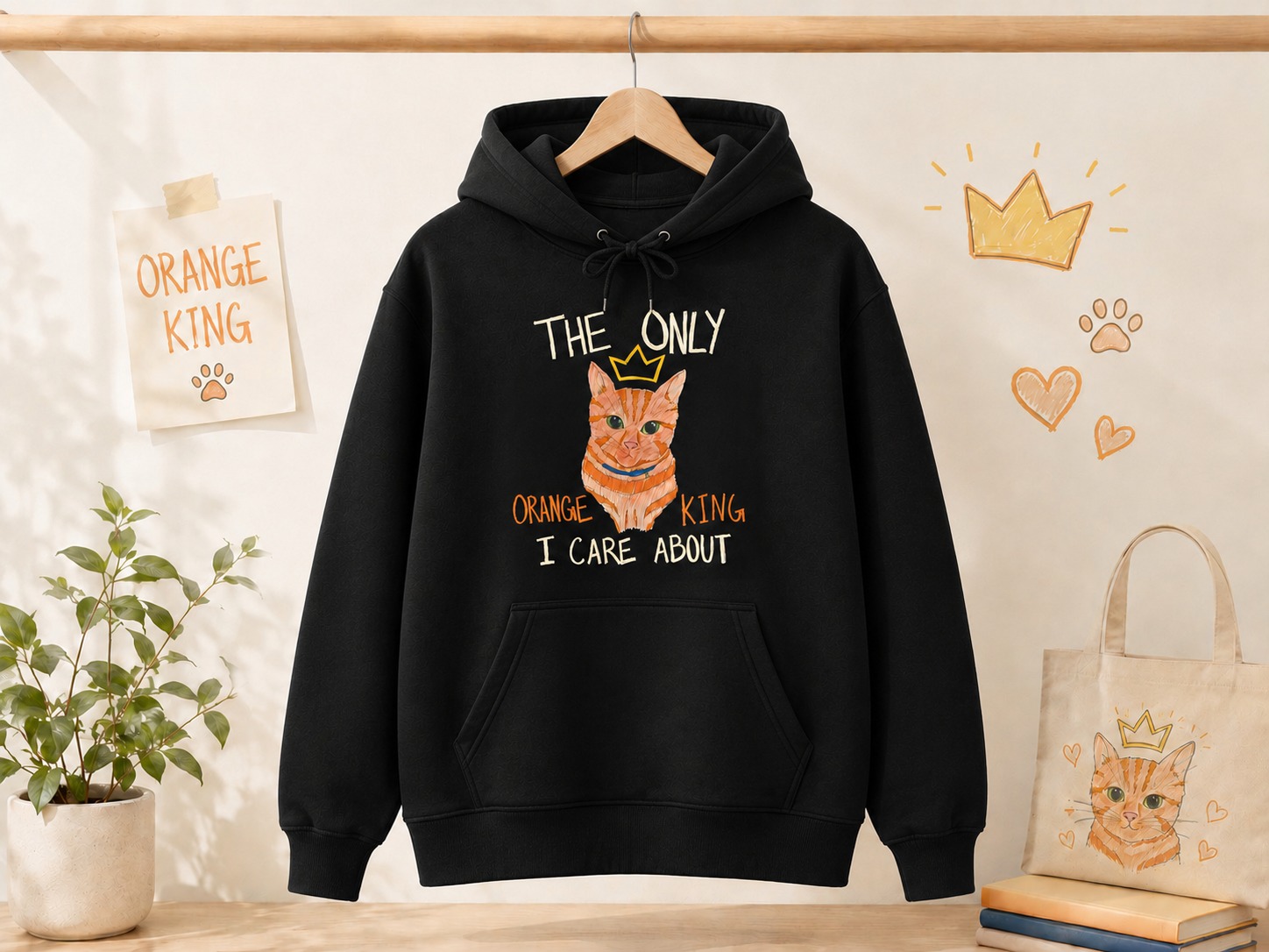 High-quality product with unique design – The Only Orange King I Care About Cat Shirt