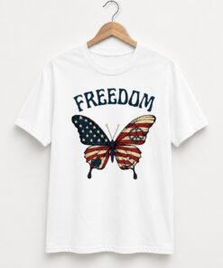 High-quality product with unique design – Freedom Butterflly T Shirt