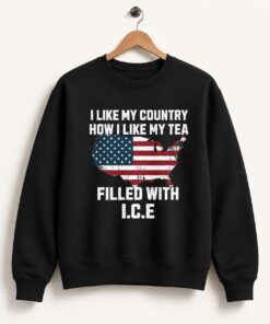 High-quality product with unique design – I Like My Country How I Like My Tea Filled With Ice Shirt