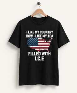 High-quality product with unique design – I Like My Country How I Like My Tea Filled With Ice Shirt