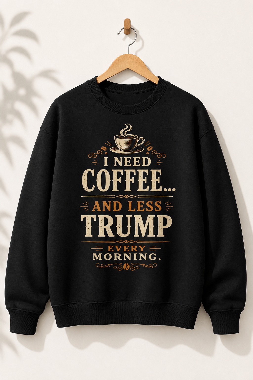 High-quality product with unique design – I Need Coffee And Less Trump Shirt