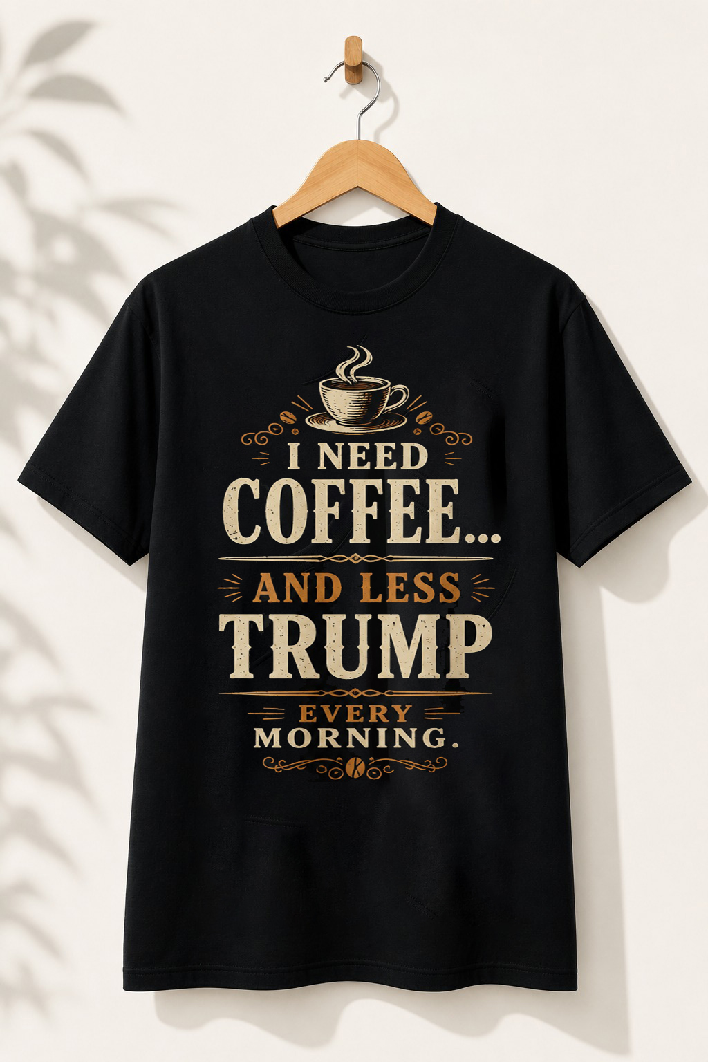High-quality product with unique design – I Need Coffee And Less Trump Shirt