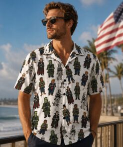 High-quality product with unique design – The Monster Mugshot Trump Hawaiian Shirt
