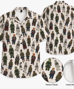 High-quality product with unique design – The Monster Mugshot Trump Hawaiian Shirt