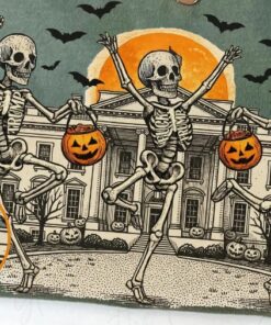 High-quality product with unique design – Fck Trump Dancing Skeleton In Front Of The White House Shirt