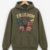 High-quality product with unique design – Freedom Butterfly Hoodie