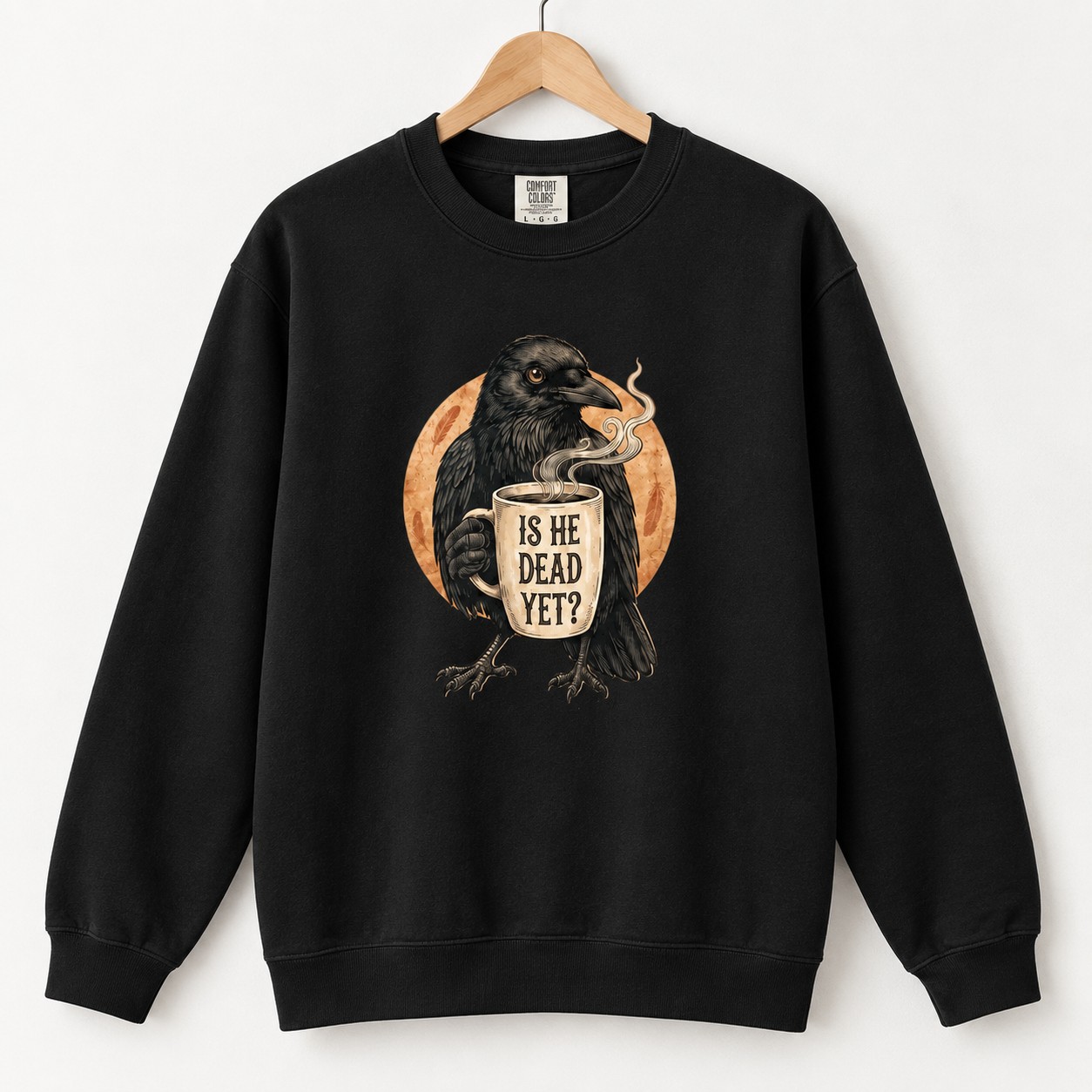 High-quality product with unique design – Is He Dead Yet Black Crow Shirt