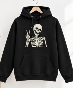 High-quality product with unique design – Skeleton Hi Fck Trump Shirt