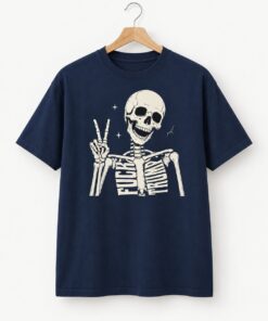 High-quality product with unique design – Skeleton Hi Fck Trump Shirt